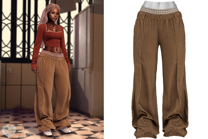 FOI - RIN PANTS . CARAMEL