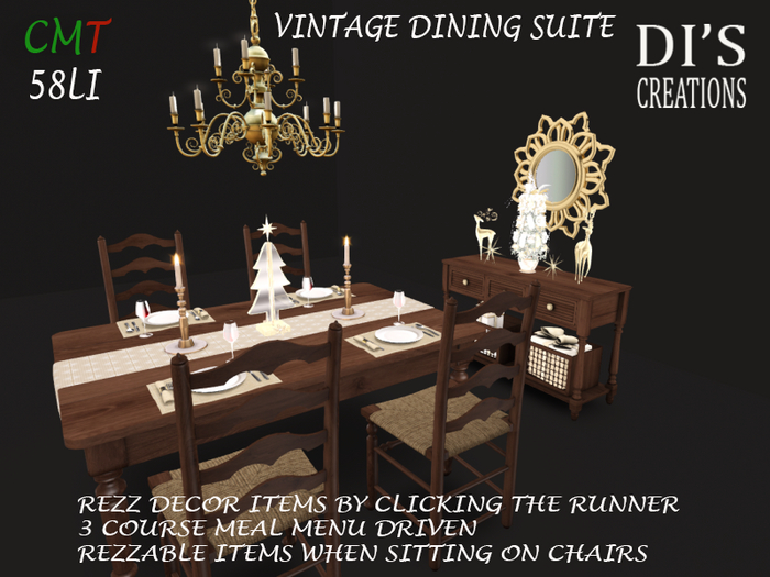 VINTAGE DINING SUITE