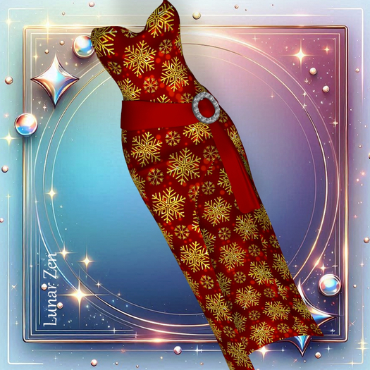 Christmas Snow Gown Bombshell