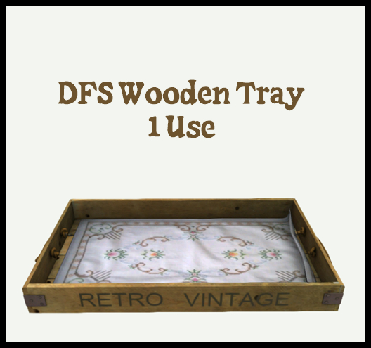 DFS Wooden Tray - ACTUAL ITEM