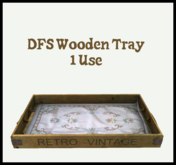 DFS Wooden Tray - ACTUAL ITEM