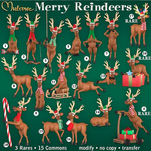 1. Mutresse-Merry Reindeers