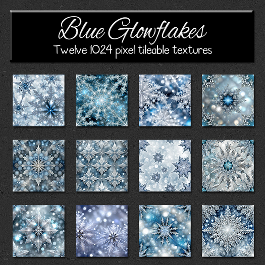 *Wallflowers* Blue Glowflakes