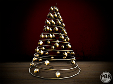 Golden Iron Christmas Tree (Free)