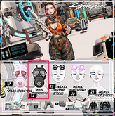 18 - RARE - [SUGAR DOLLS] CYBERPUNK - TOXIC MASK BLACK