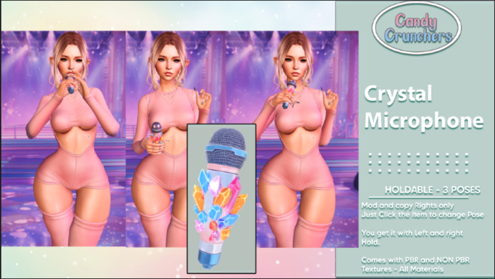 Candy Crunchers - Crystal Micophone holdable (unpack)