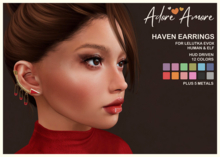 .:Adore:.  Haven - Earrings (Lelutka Evox Human & Elf)