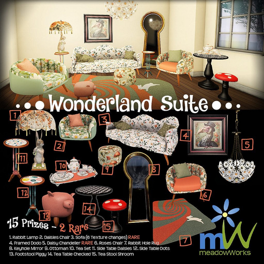 10. Tea Set - Wonderland Suite - meadowWorks