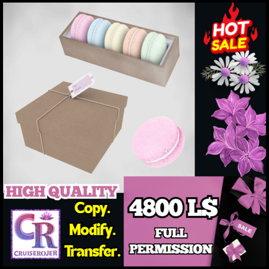 MacaronDelight – Full Perm Gift Mesh Set