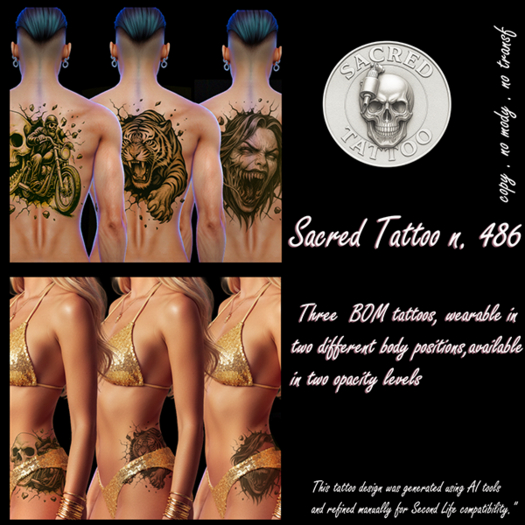 Sacred Tattoo 486..