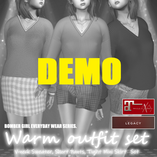 [Bomber Girl]Warm Outfit Set (DEMO10min)