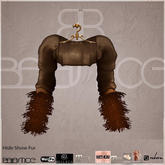 Baiastice_Beat Leather Shrug-Brown
