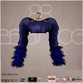 Baiastice_Beat Leather Shrug-Blue