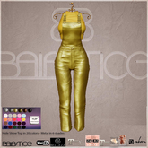 Baiastice_Beat Leather Overalls-Yellow
