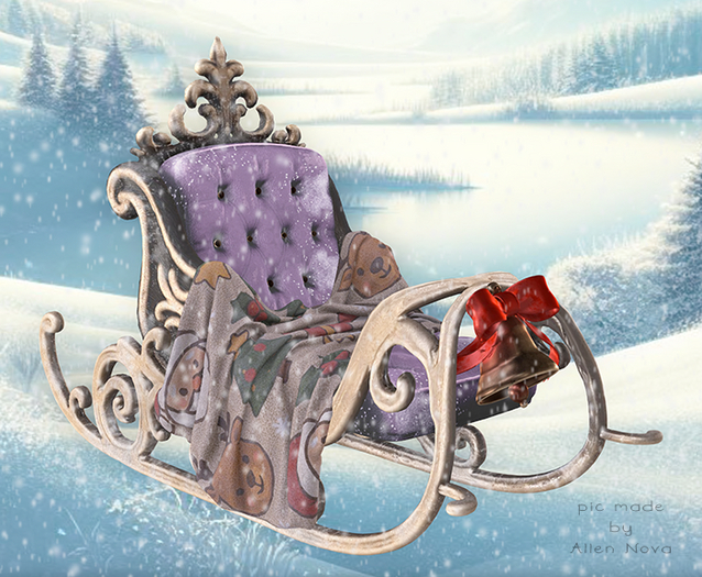 15.[Since1975] Rider Santa / Reindeer Sleigh - Lila (AddMe)