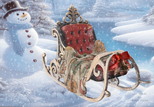 14.[Since1975] Rider Santa / Reindeer Sleigh - Toffee  (AddMe)