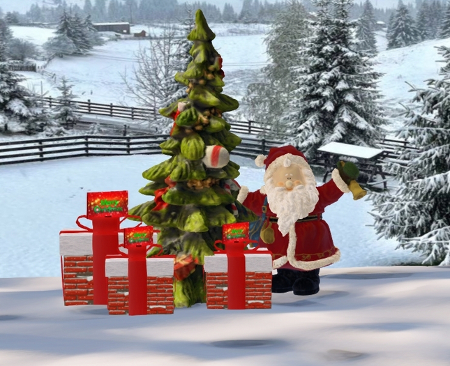 Crazy  Santa with gifts