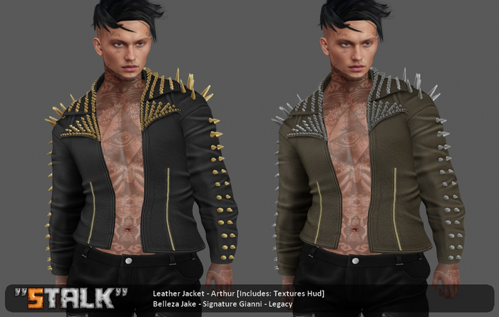 Leather jacket - Arthur [DEMO]