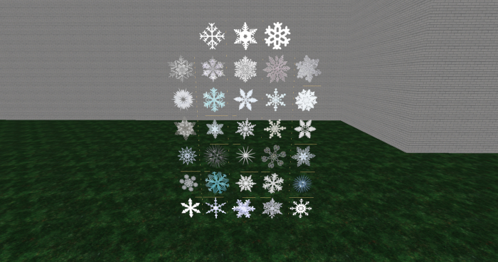 SnowFlake textures