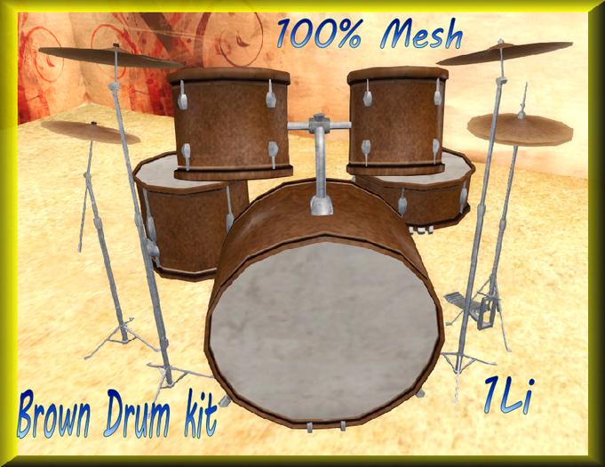 FP Brown Mesh Drum kit