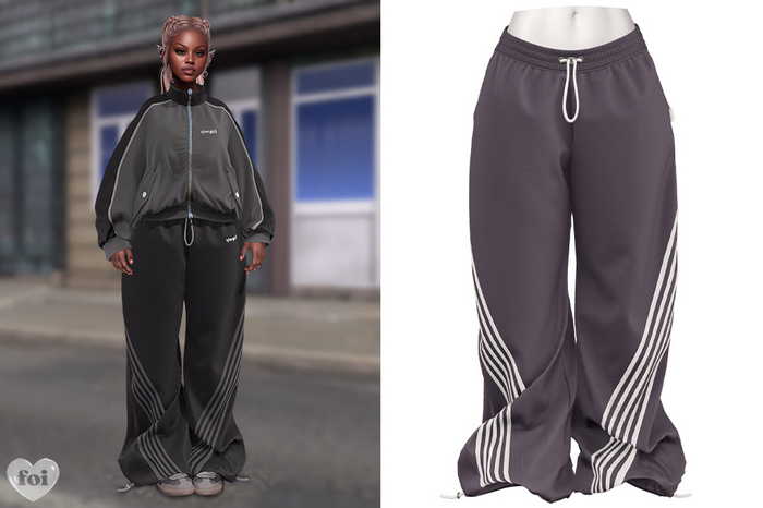 FOI - AGGY PANTS . GRAY