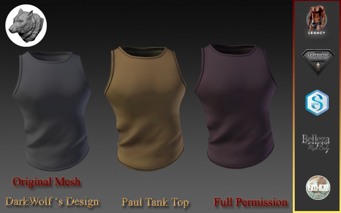 Paul Tank Top Men Full Perm
