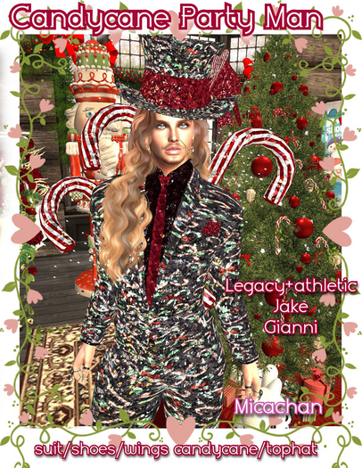 Candycane Party Man