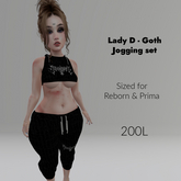 Lady D - Goth Jogging Set