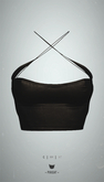 -Pixicat- Selena Top (LeatherBlack)