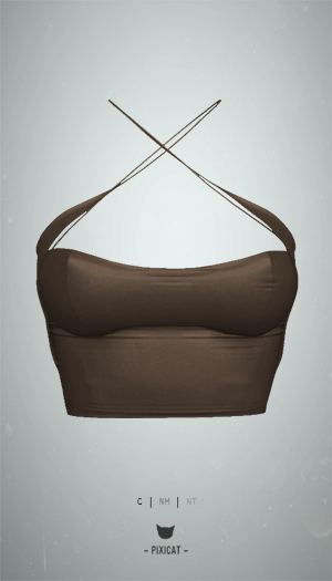 -Pixicat- Selena Top (Brown)