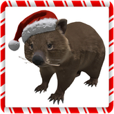 Aussie Christmas Wombat