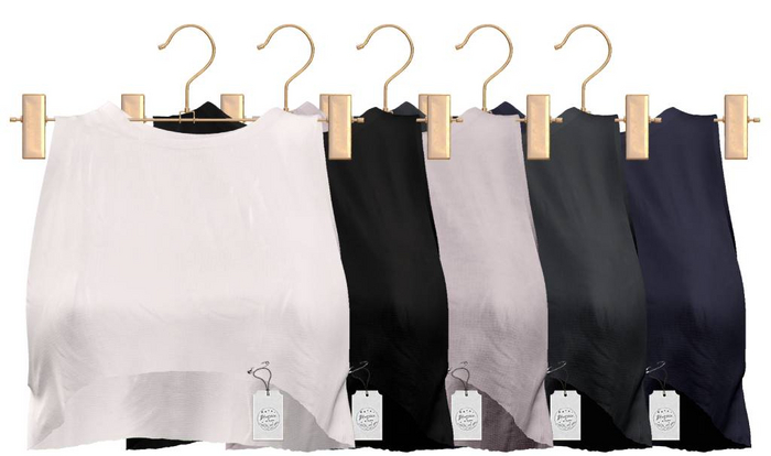 LARA X PETITE Stories&Co. Monroe Cropped Tank - Basic / LaraX Petite