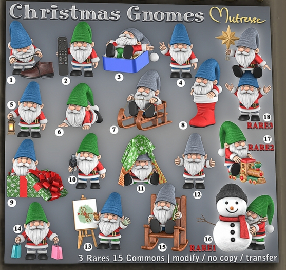 10 Mutresse - On vacation Gnome - RARE