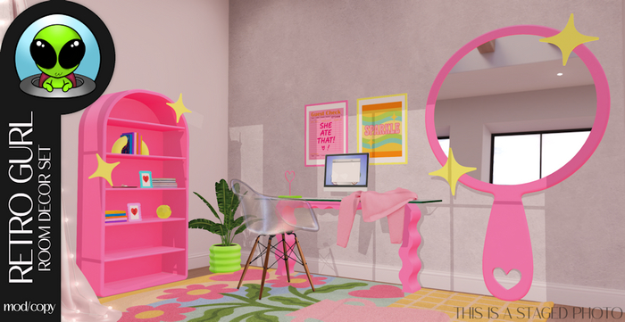 Gnarly. - Retro Gurly Room Set - Pink