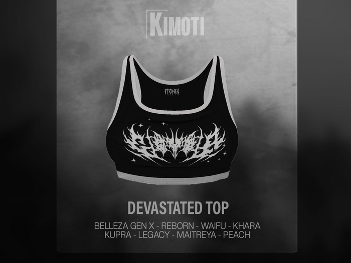 ~Kimoti~ \\ Devastated Top - Black