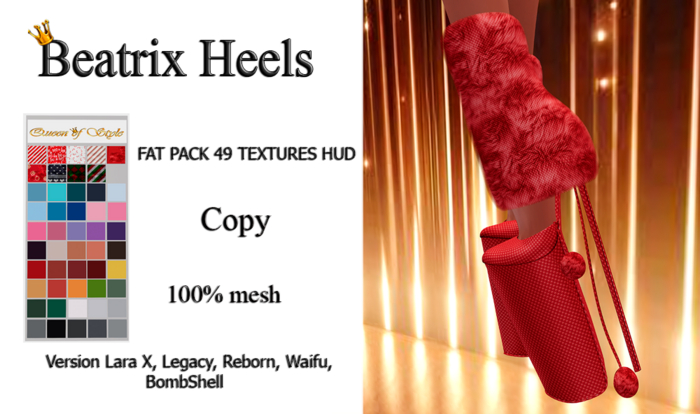 Beatrix Heels Fatpack | Furry Platform Boots with HUD