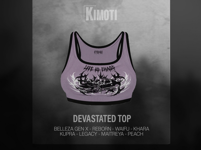 ~Kimoti~ \\ Devastated Top - Lilac v2