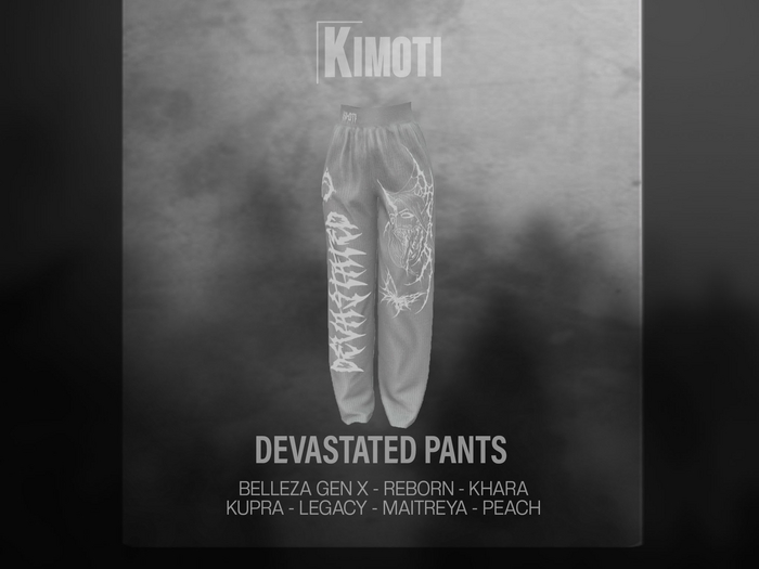 ~Kimoti~ \\ Devastated Pants - White