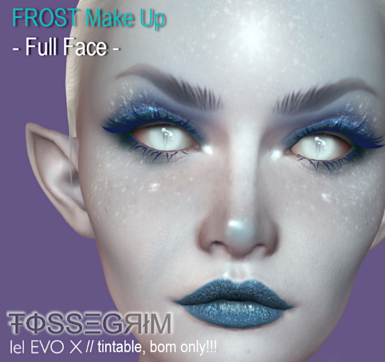 Second Life Marketplace - [FOSSEGRIM] - FROST Face MakeUp (Evox BOM)