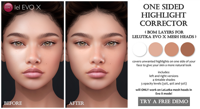 Izzie's - DEMO One Sided Highlight Corrector (Evo X BOM)