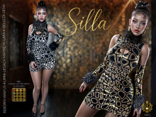 Silla, PBR, Glitter Dress with Fur, Fatpack