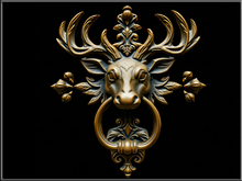 T-3D Creations [ Deer door knocker ] Mesh - Full Perm