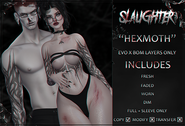 Slaughter - Hexmoth Tattoo