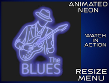 ★★★★★~ The BLUES - Animated Neon - Resize Menu