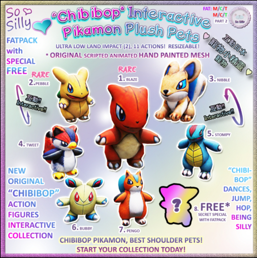 8. PUFFY - ChibiBop PIKAMON Pets SO SILLY SOI