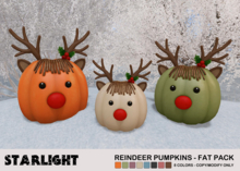 :: SA :: Christmas Reindeer Pumpkin - Fat Pack