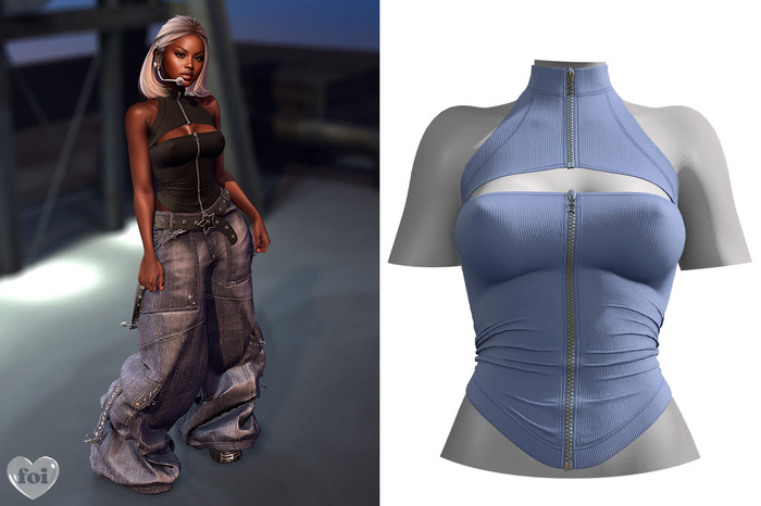 FOI - MIINAE TOP . BLU