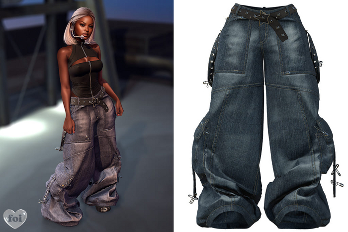 FOI - MIINAE JEANS . ACID WASH