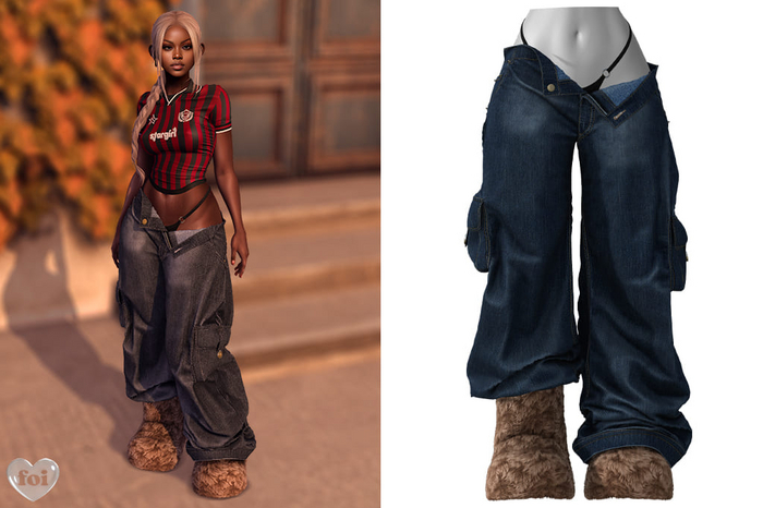 FOI - TONI JEANS . TEAL WASH