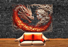 Wall Deco Sticker Mural DragonGirl 10
